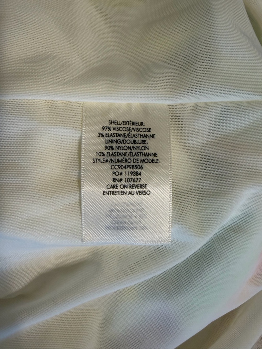 Alice & Olivia James Scoop-Neck Sleeves Fitted Abstract Dress Sz 6 - Picture 3 of 7